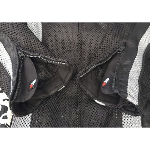 Joe Rocket Womens L Cleo Mesh Motorcycle Jacket Black No Liner Back Pad Only - Picture 7 of 15